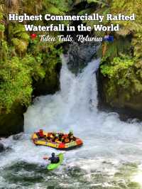 🇳🇿 Highest Commercially Rafted Waterfall in the World 📍Tutea Falls, Rotorua 🇳🇿