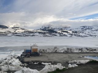 Snowy Landscapes in Norway in June