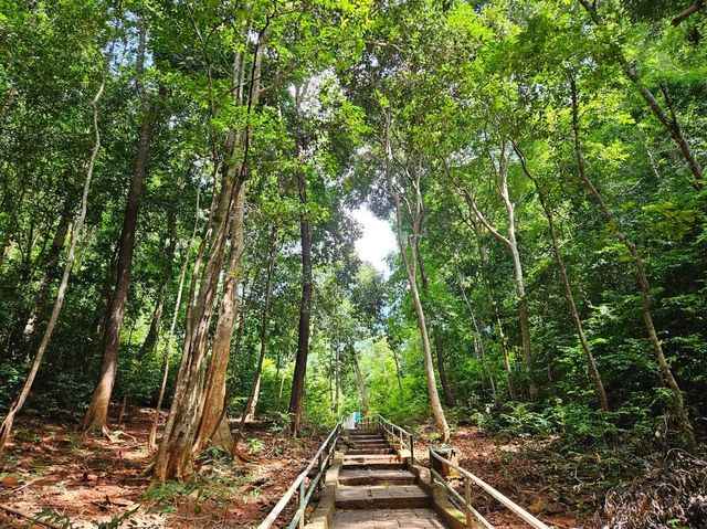 The travel to Pulau Dayang Bunting via island hopping