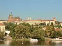 Riverside Serenity: Capturing the Beauty of Prague's Historic Skyline