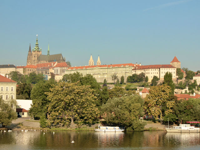 Riverside Serenity: Capturing the Beauty of Prague's Historic Skyline