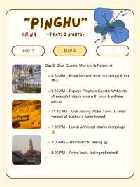 Pinghu, Zhejiang itinerary-2Days