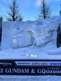 北海道　札幌観光　2025さっぽろ雪まつり　北海道道庁の雪像に圧倒されたぞ！