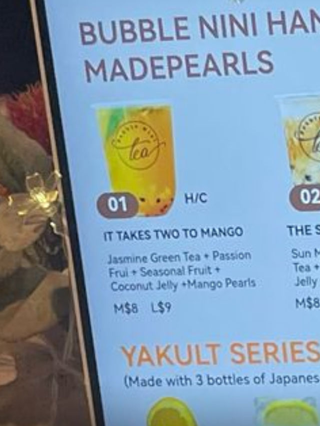 Bubble Nini Darling Square：夏日必飲「It Takes Two to Mango」！