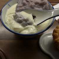 Delicious 双皮奶 Steamed milk dessert and egg tart of Ruxu at One Link Walk, Guangzho