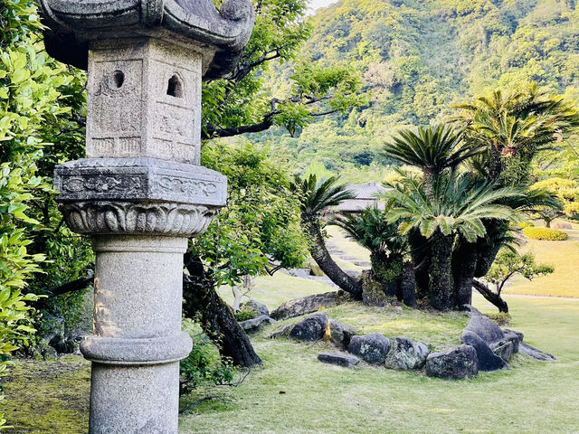 Surreal enchanted Sengan-En Japanese Gardens, Kagoshima 
