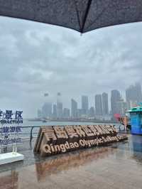 비내리는 칭다오 요트경기장의 풍경🇨🇳