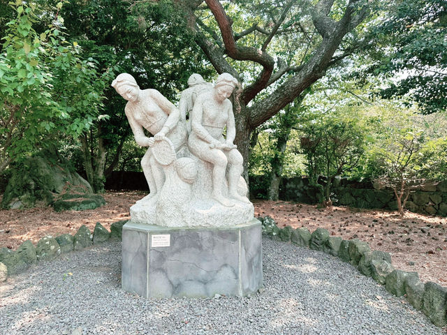 제주산 자연석 조각품