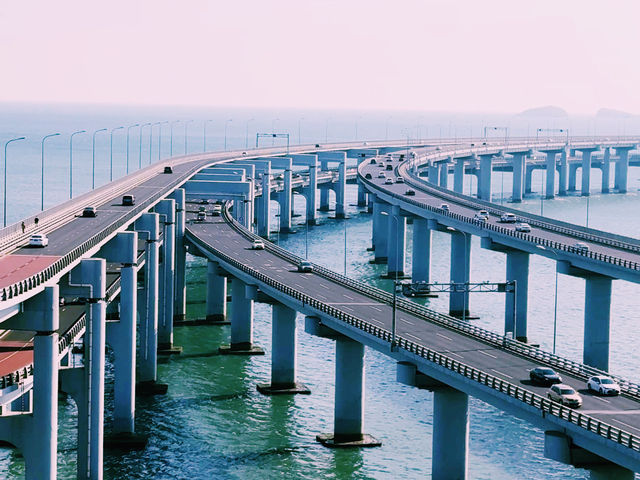 🌉 大連星海灣｜從海上看見城市的弧線 