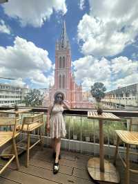 Ola Hale Café – The Cutest Spot with Pink Church Views in Ho Chi Minh City