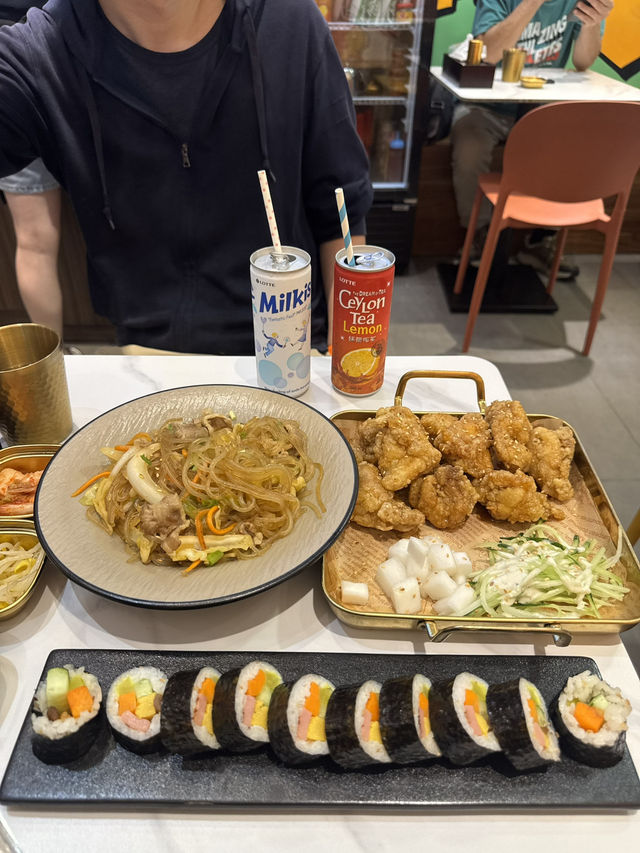 抵食二人餐 烤牛肉粉絲 紫菜包飯@SUN HARU
