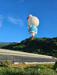 跟著熱氣球跑