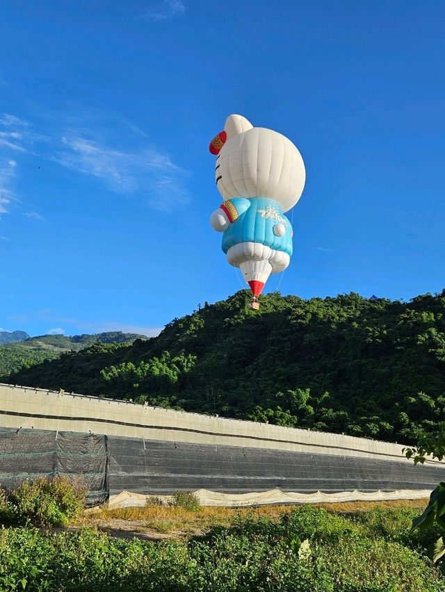 跟著熱氣球跑