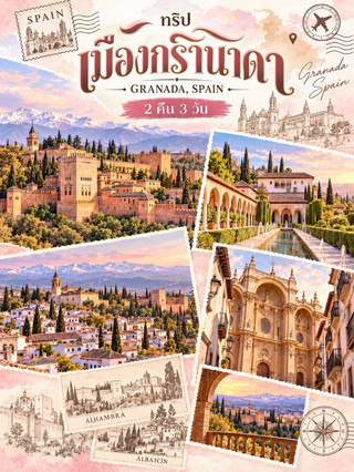 🌸 Granada, the enchanting city of Spain, a heritage site as beautiful as a dream.
