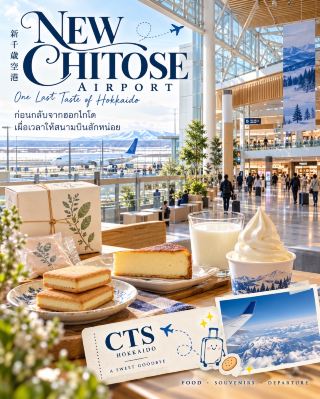 新千歳空港 — 北海道を離れる前に。最後の一口と、心に残るお土産を。