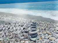 疊石頭、看日落、踏踏浪的七星潭浪漫遊
