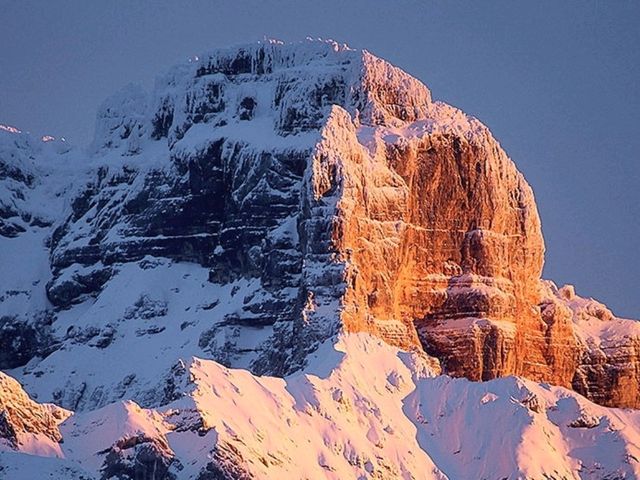 Enjoy the sunset at the Dolomites!