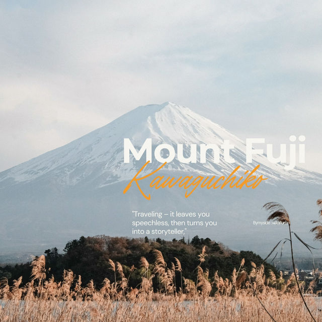 🗻 “เงาฟูจิเหนือผืนน้ำที่ Kawaguchiko”