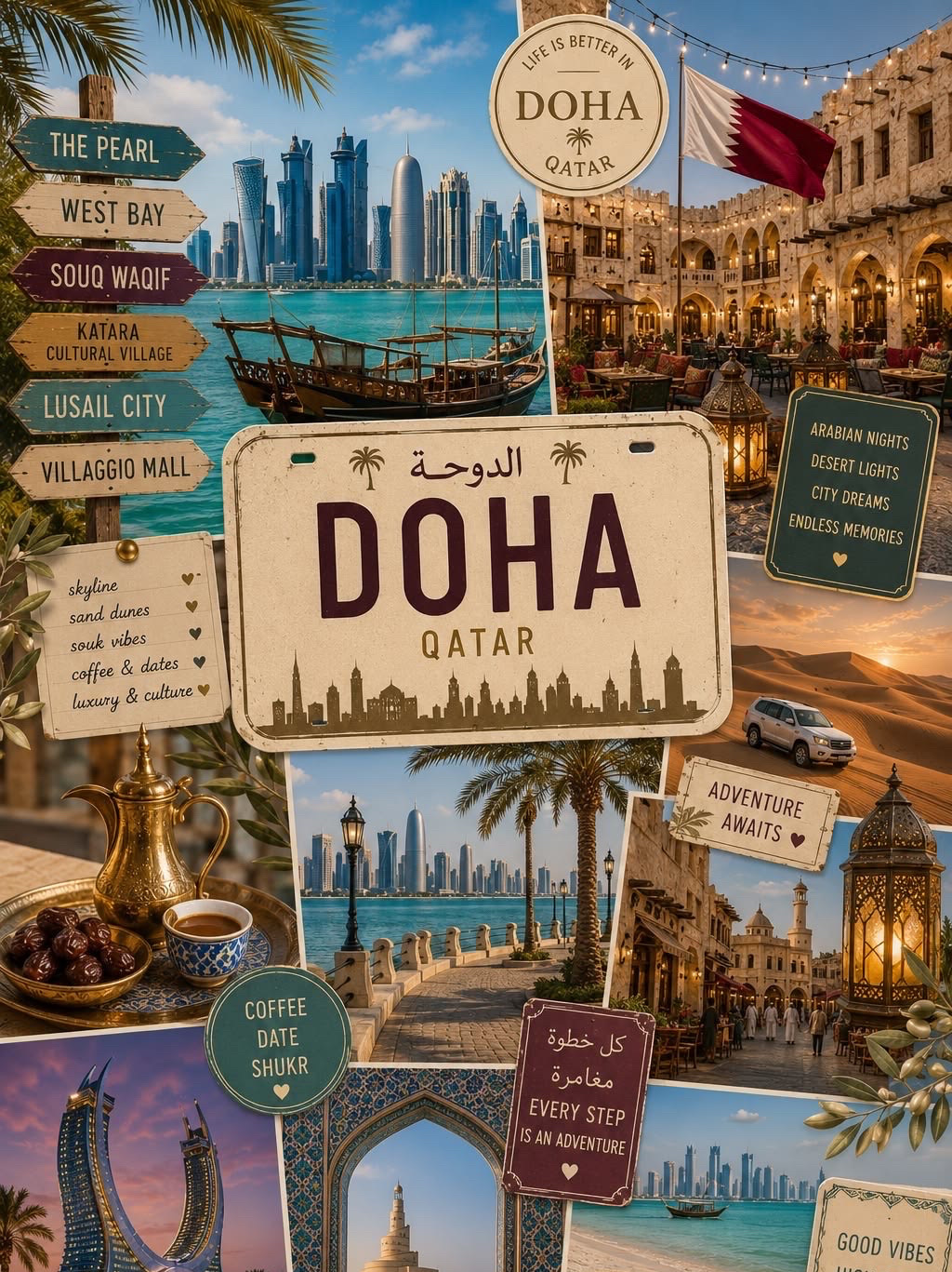 Qatar 🇶🇦 — Where Golden Deserts Meet a Futuristic Arabian Dream 🔆