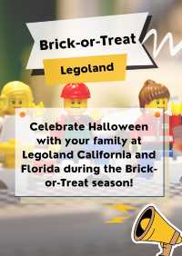 Brick-or-Treat Halloween Event at Legoland🎃