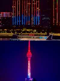 武漢兩江遊覽攻略坐遊輪賞長江唯美夜景
