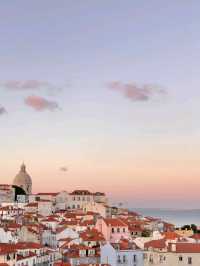 Sunset In Lisbon "  Miradouro das Portas do Sol. 