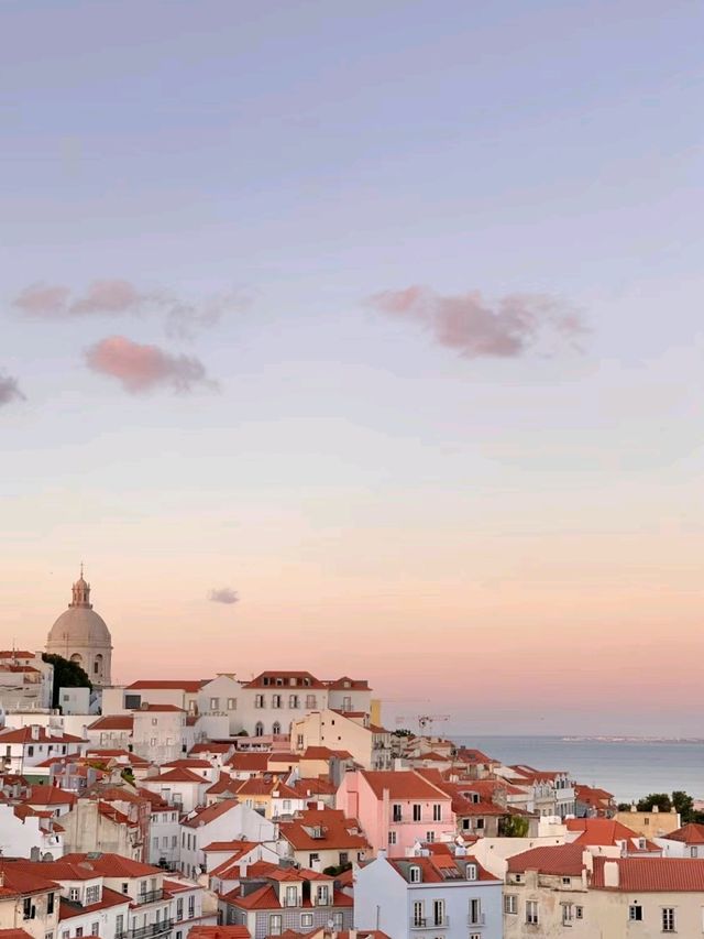 Sunset In Lisbon "  Miradouro das Portas do Sol. 