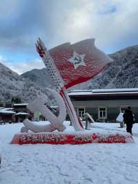 12.31達古冰川現狀下雪哦！一點兒不勸退