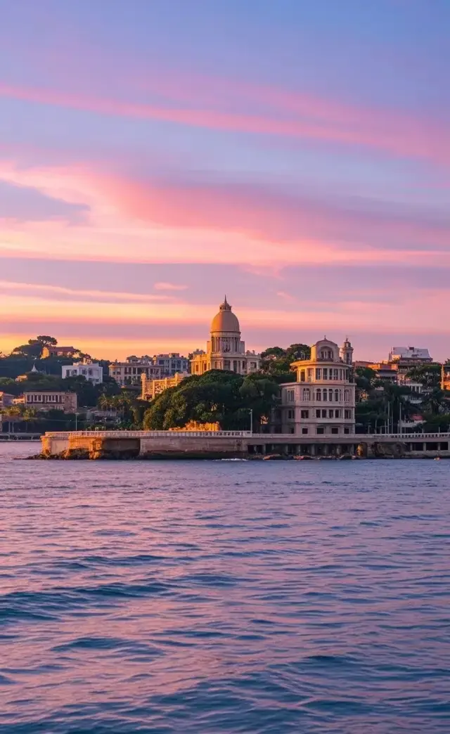 コロンス島での夕日鑑賞―オレンジ色の海に沈む夕日を追いかけ、歴史あるピアノの島でゆったりとした時間を過ごす