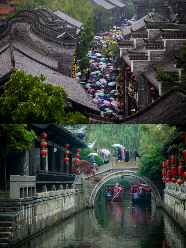 邂逅台兒莊古城，情迷湖光月色觀景客棧