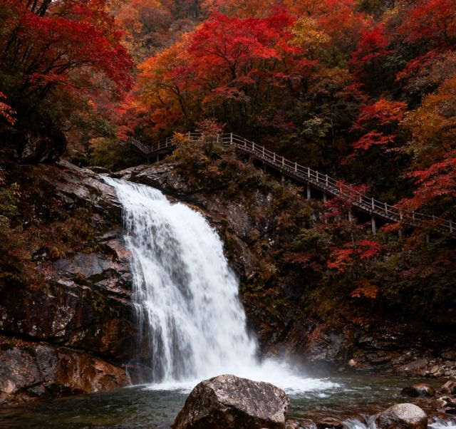 秋日限定！南江十八月潭，藏在秦巴的彩色仙境