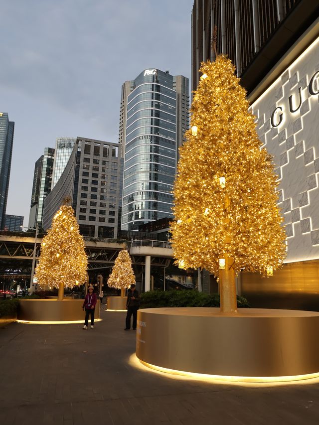 廣州聖誕必拍!K11金色聖誕樹亮燈美哭了 廣州聖誕必拍!K11金色聖誕樹亮燈美哭了