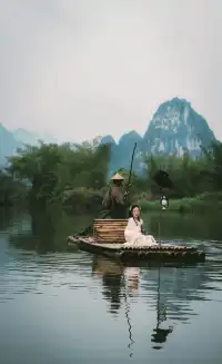 闖入廣西的明仕田園漁舟唱晚太治癒了