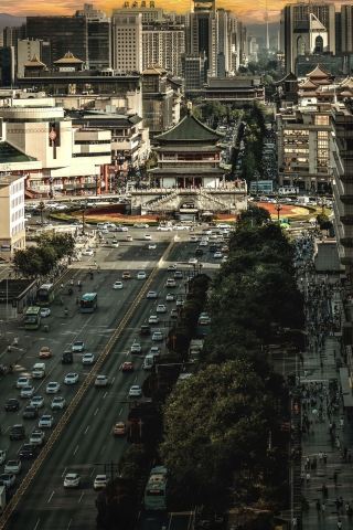 Recommended best spots for checking in at the Bell and Drum Towers—actually, the hotel garden on the 5th floor of the Ibis Styles Hotel also offers great photo opportunities!