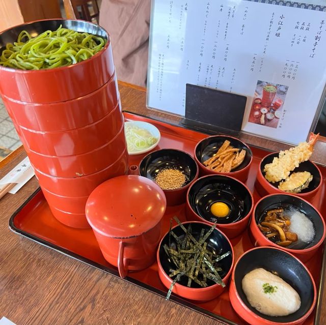川越の魅力　茶そば寿庵