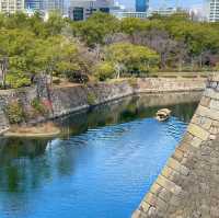 The impressive castle in Osaka