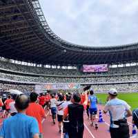 国立競技場を走る🏃‍♀️