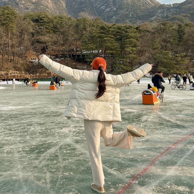 겨울여행 최고핫플 오리썰매, 포천 산정호수 🐥🛷✨