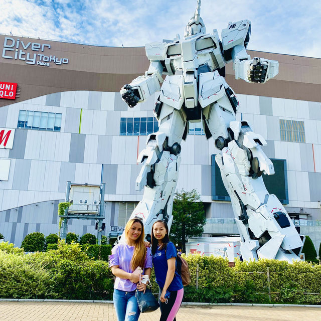 The Unicorn Gundam Statue in Odaiba, Tokyo