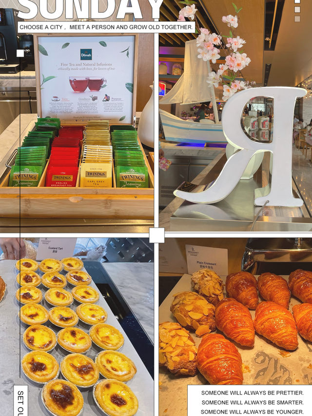 🌅深圳萬麗酒店【燃自助餐廳】享受57樓高空灣景，尊享豪華早餐！🥐🍳