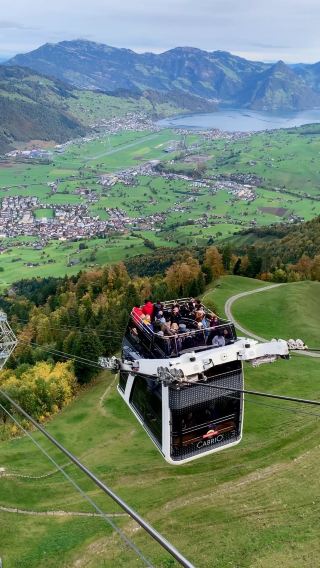 Sky-High Thrills: Discovering Stanserhorn’s Open-Air Cable Car Adventure