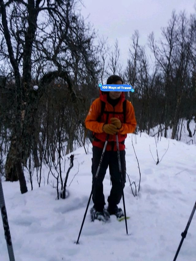 SOLO TRAVEL IN TROMSO : SNOWSHOEING ADVENTURE