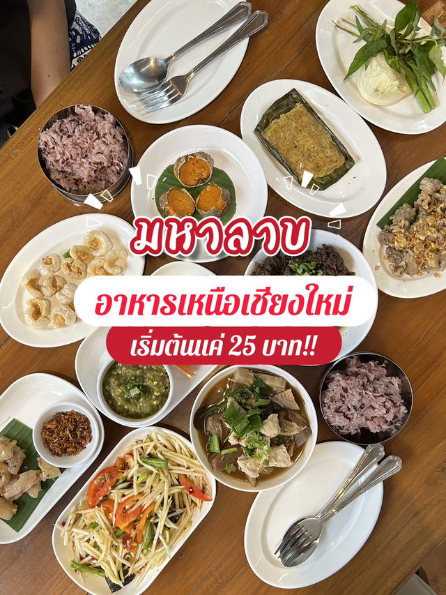 อาหารเหนือเชียงใหม่ เริ่มต้นที่ 25 บาท!!
