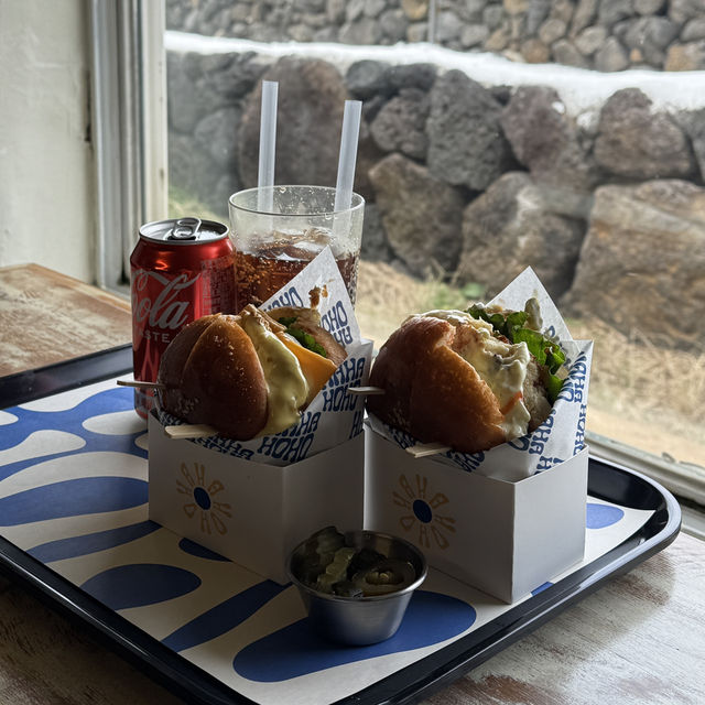 우도 흑돼지, 땅콩버거 맛집🍔 하하호호버거 