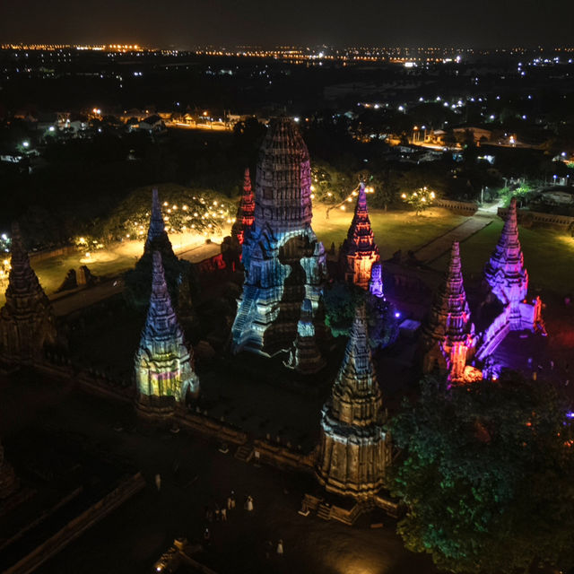 ✨ไปเที่ยว ถ่ายรูป ชมความงามวัดยามค่ำคืนที่อยุธยา