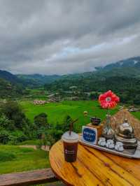 Sapan in rainy season.Nan province,Thailand