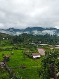 Sapan in rainy season.Nan province,Thailand