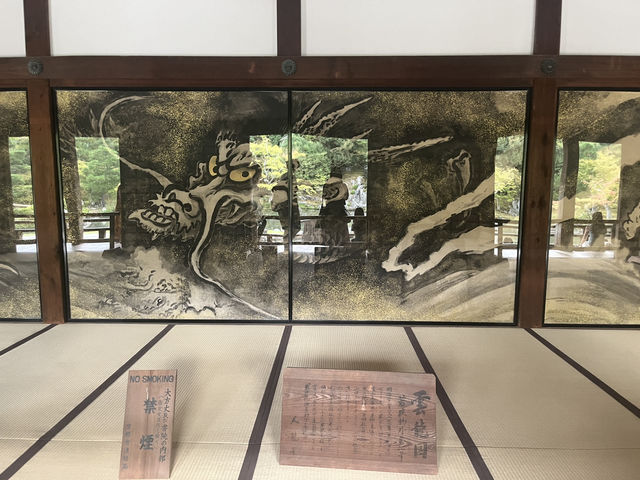 天龍寺｜進門可見👀趣味達摩畫像的禪寺