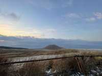 阿蘇山的冬季美景