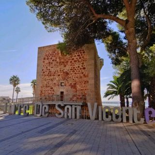 Lookout fortress on the beach